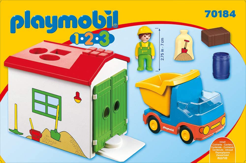 Playmobil 70184 1.2.3 Vuilniswagen voor kinderen vanaf 18 maanden