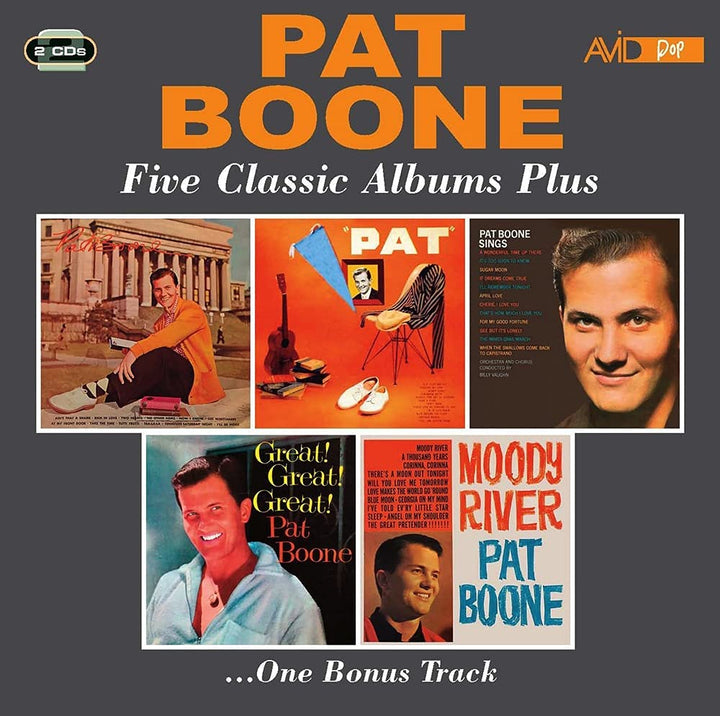 Five Classic Albums Plus (Pat Boone / Pat / Pat Boone Sings / Great!, Great!, Great! / Moody River) [Audio CD]