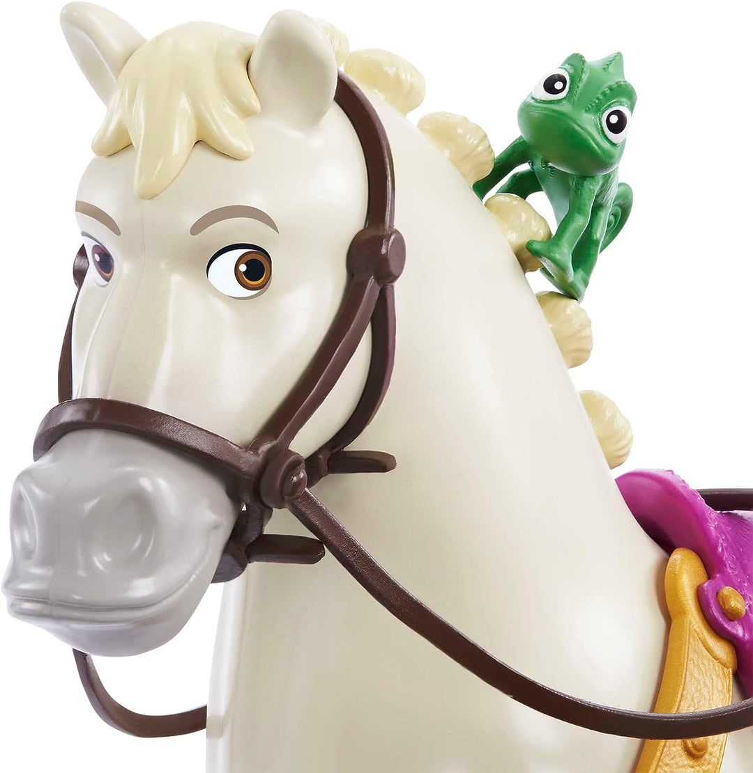 Disney Princess Toys, Rapunzel Doll with Maximus Horse, Pascal Figure, Brush and Riding Accessories