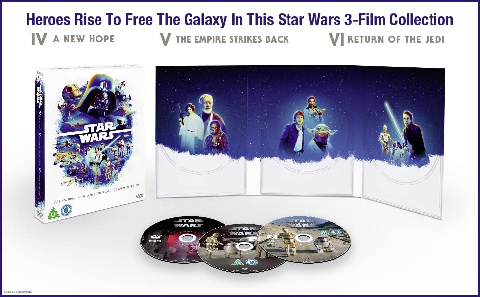 Star Wars Original Trilogy Box Set (Episodes 4-6) [2022] [DVD}