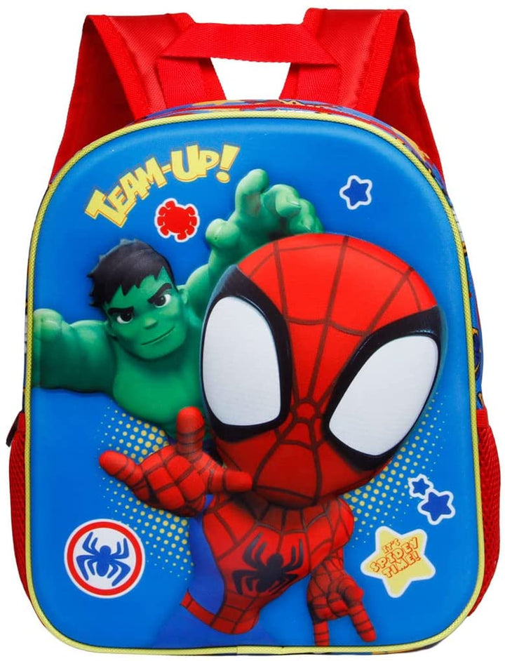 Spiderman Team-Small 3D Backpack, Multicolour