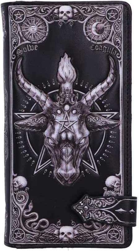 Nemesis Now Baphomet Embossed Purse, Black, 18.5cm