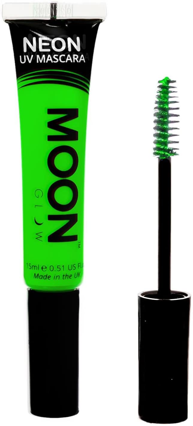 Moon Glow Neon UV Mascara 15ml Verde si illumina brillantemente sotto l&#39;illuminazione UV!