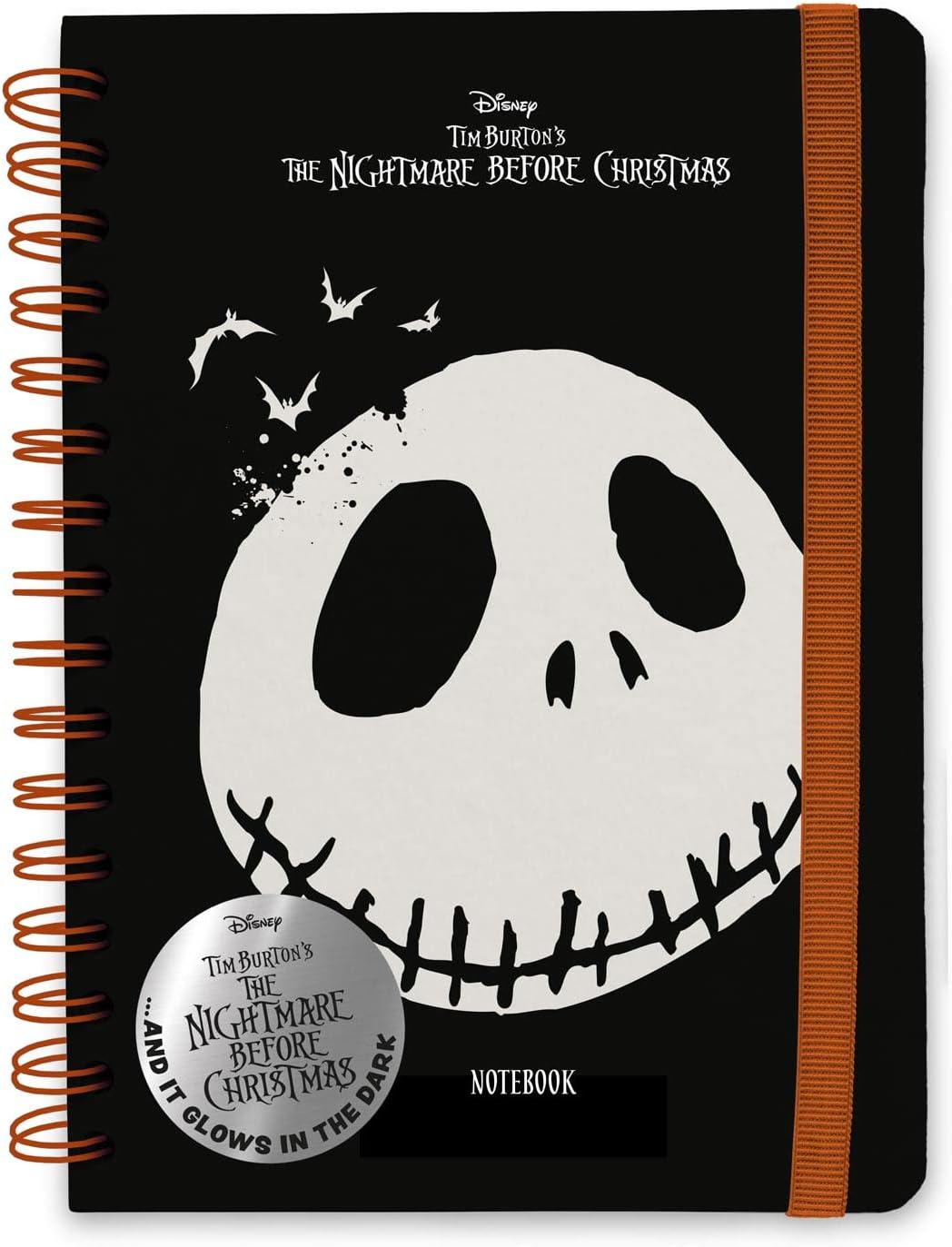 The Nightmare Before Christmas A5 Notebook | Glow In The Dark