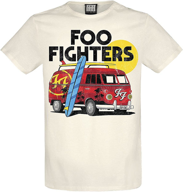 Amplified Foo Fighters – VW Van – Unisex T-Shirt, Weiß, XL