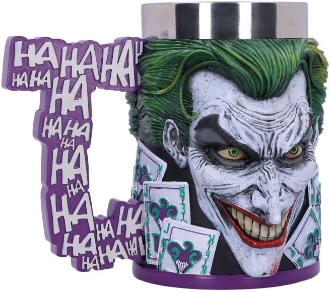 Nemesis Now Officially Licensed The Joker Tankard, Purple, 15.5cm, Resin