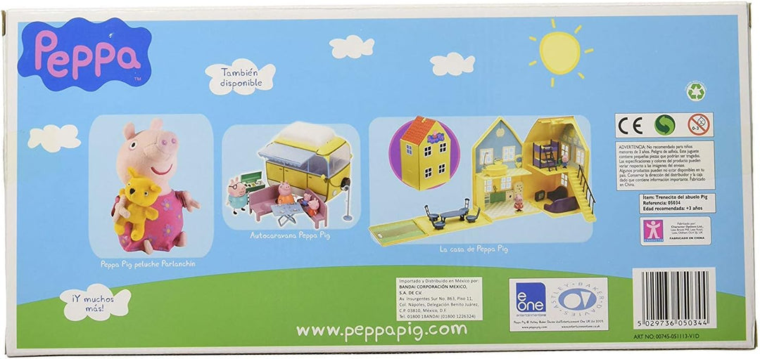 Tm Toys 5034 Peppa Pig's train with 2 carriages, multicoloured