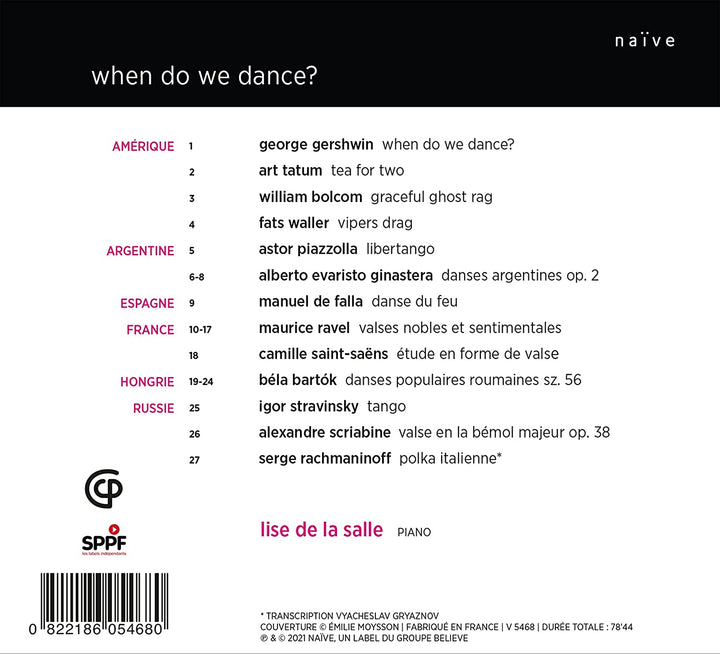 Salle, Lise De La - Lise De La Salle: When Do We Dance? [Audio CD]