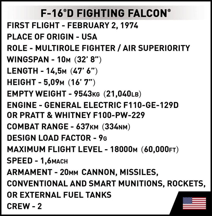 COBI F 16 D Fighting Falcon (COBI-5815)