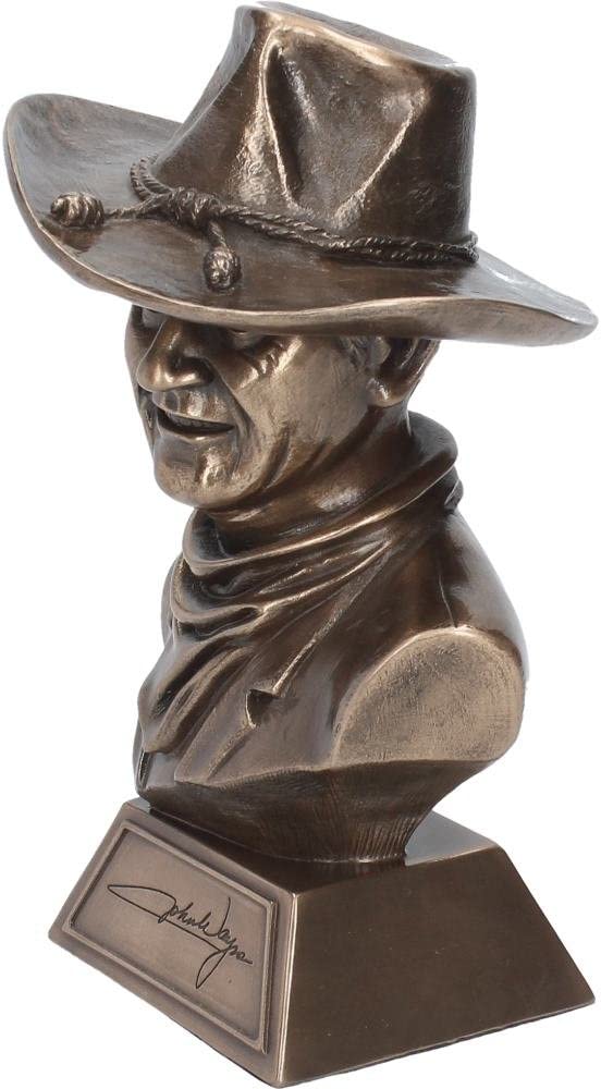 Nemesis Now John Wayne Bust Figurine 18cm Bronze, Resin