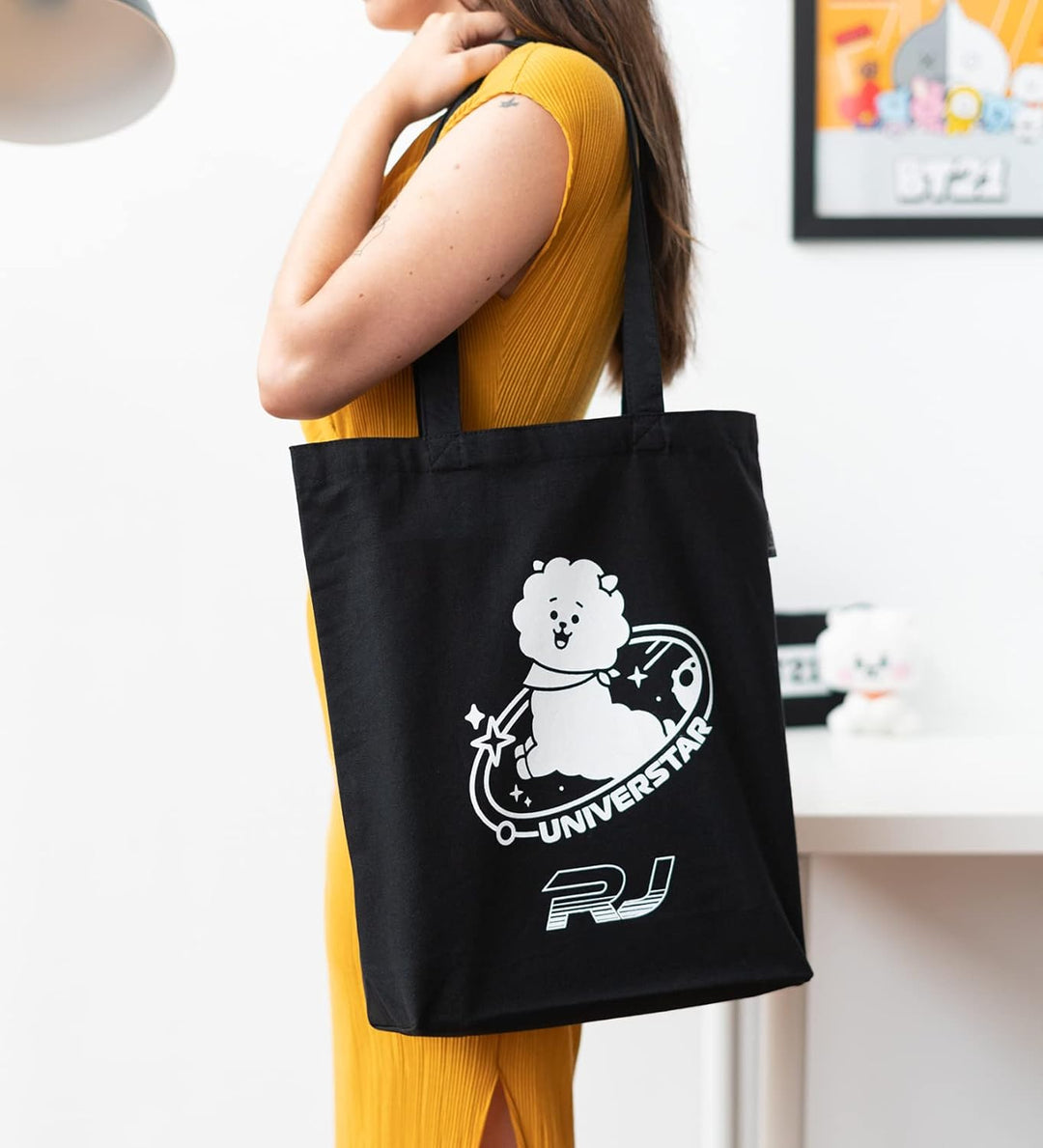 Grupo Erik BT21 Official Merchandise Cotton Tote Bag - Cotton Shopping Bag