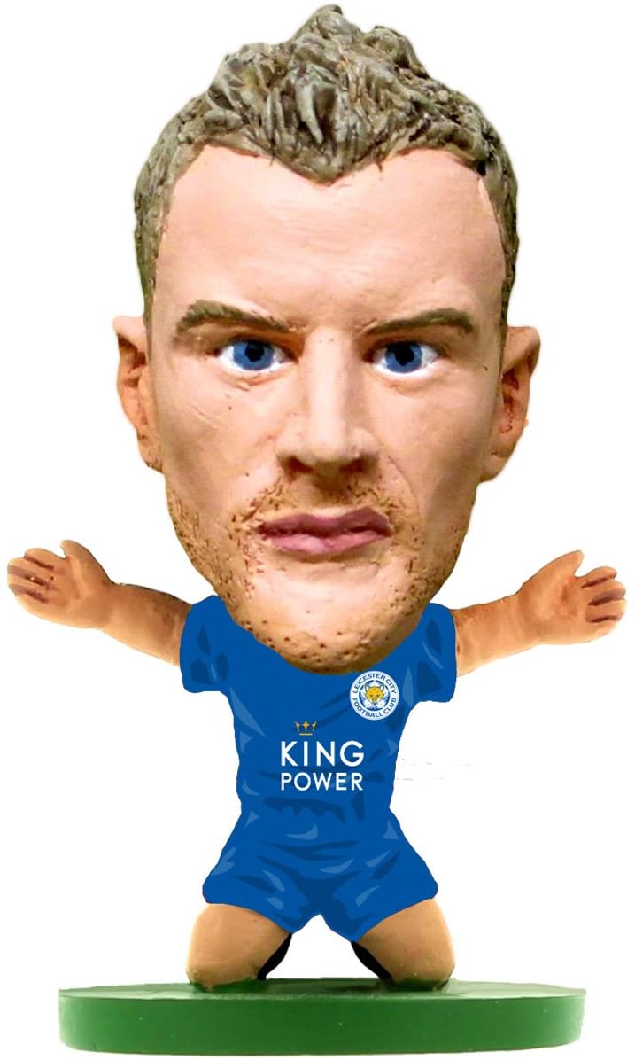 SoccerStarz Jamie Vardy National Soccer Leicester City Football Club Home (Classic Kit) /Figures