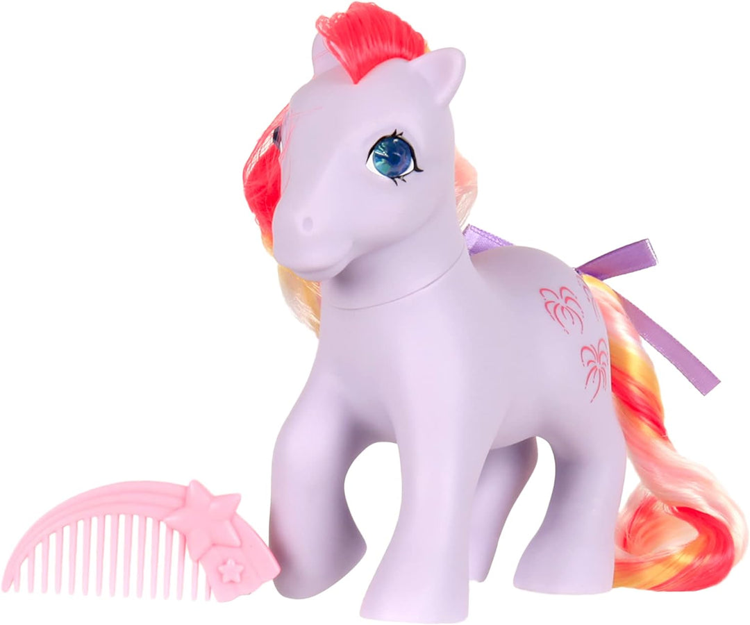 My Little Pony 35293 Classic Rainbow Ponies Sky Rocket Pony, Retro Horse Gifts, Toy Animal Figures, Horse Toys for Boys and Girls