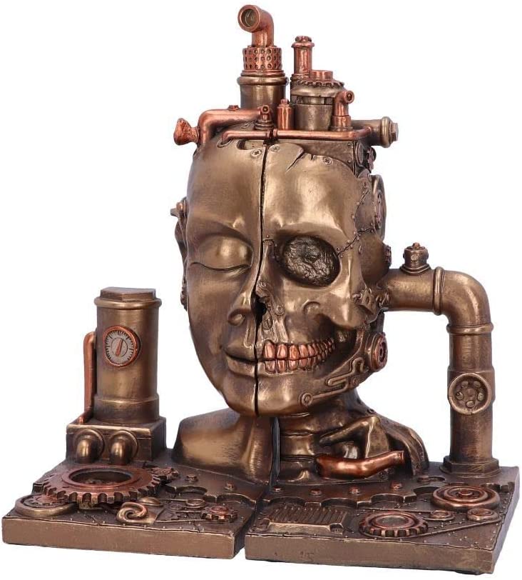 Split Steampunk Bookends