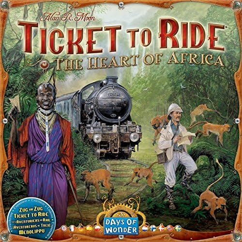 Tage des Wunders | Ticket to Ride The Heart of Africa Brettspiel-ERWEITERUNG | Ab 8 Jahren | Für 2 bis 5 Spieler | Durchschnittliche Spielzeit 30–60 Minuten