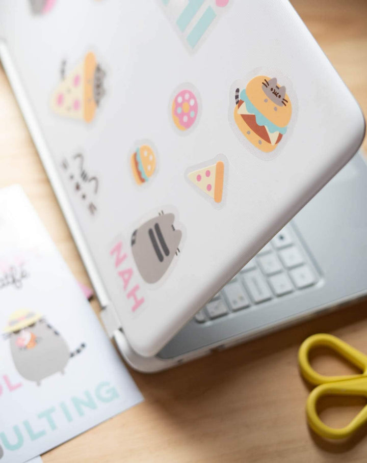 Pusheen Foodie Collection Stickers Gadget Decals - Waterproof and Reusable