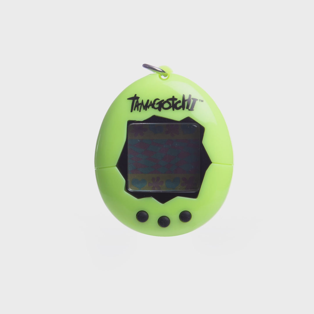 TAMAGOTCHI 42926NBNP Original Neon – Feed, Care, Nurture – Virtual Pet with Chain