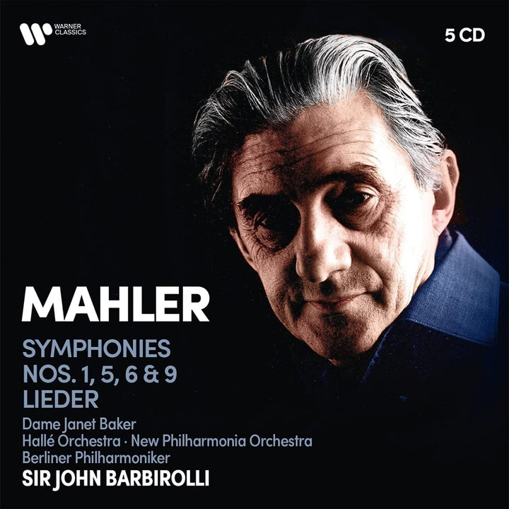 Sir John Barbirolli – Mahler: Sinfonien Nr. 1, 5, 6, 9, Lieder [Audio-CD]