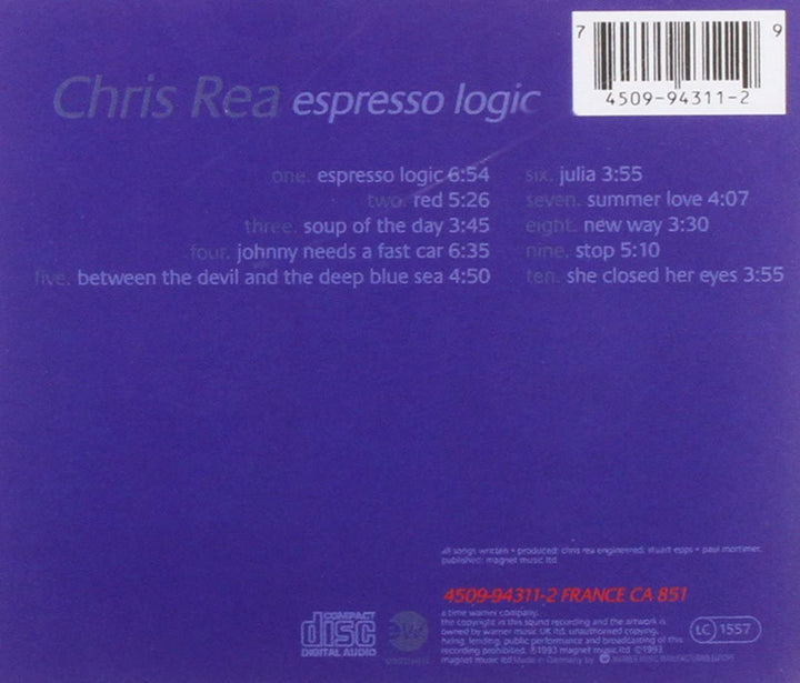 Chris Rea - Espresso Logic [Audio CD]