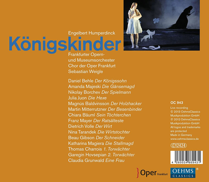 Engelbert Humperdinck - Humperdinck: Konigskinder [Oehms Classics: OC943] [Audio CD]