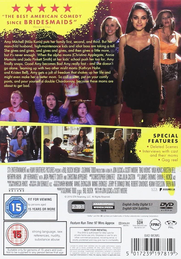 Bad Moms [DVD] [2017]