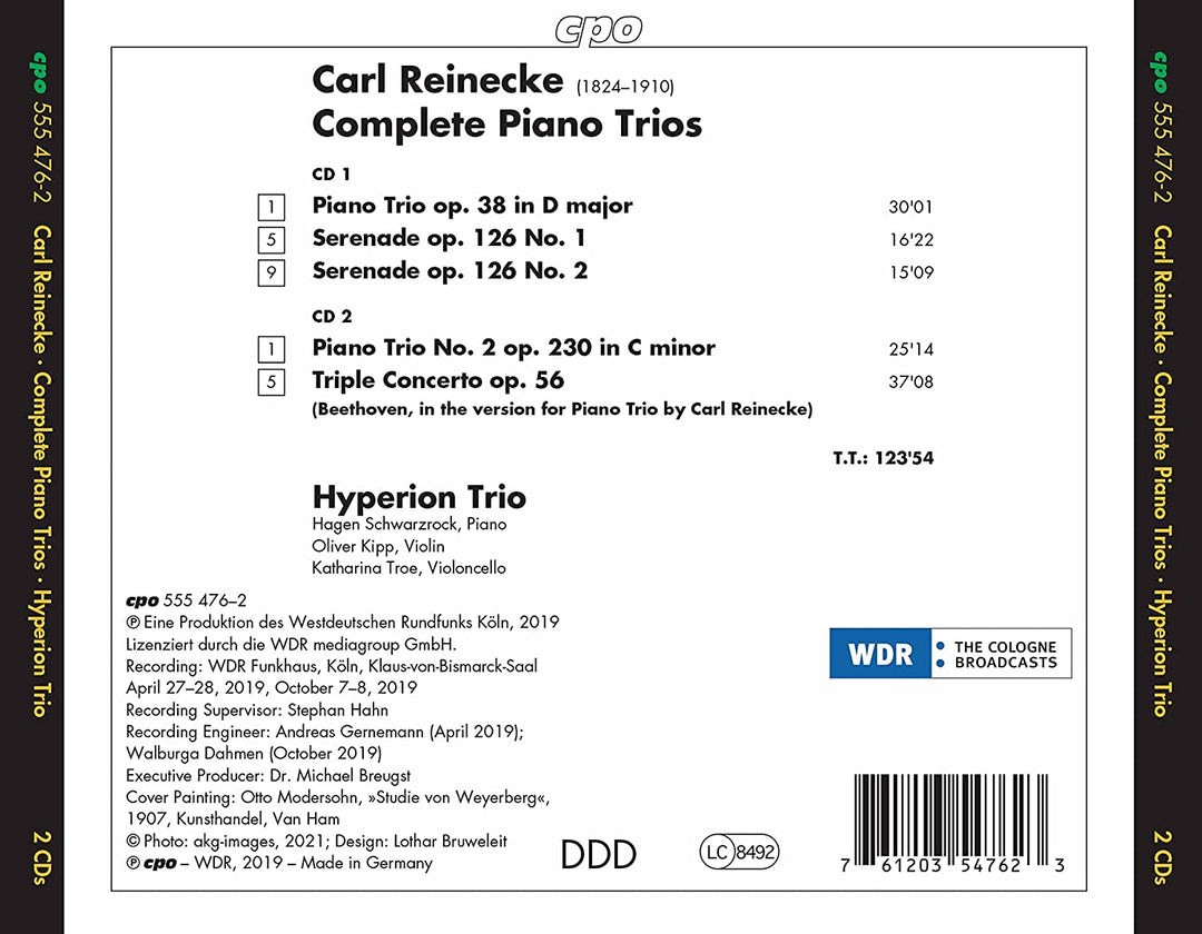 Reinecke: Piano Trios [Hyperion Trio] [Cpo: 555476-2] [Audio CD]