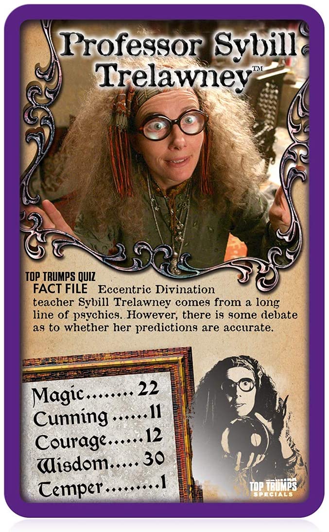 Harry Potter and the Prisoner of Azkaban Top Trumps Specials Card Game