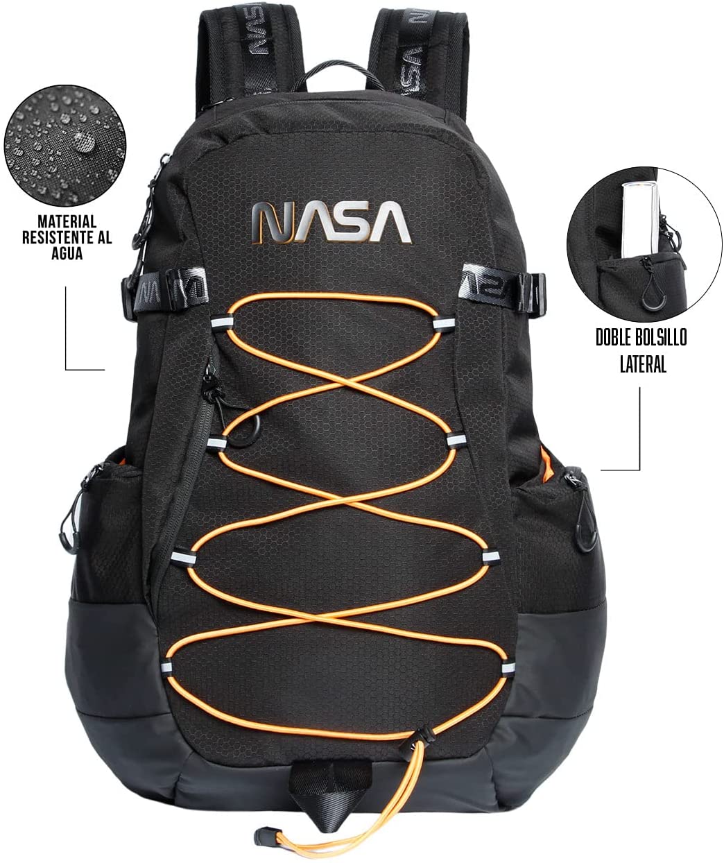 NASA Neon-Pro Backpack, Black