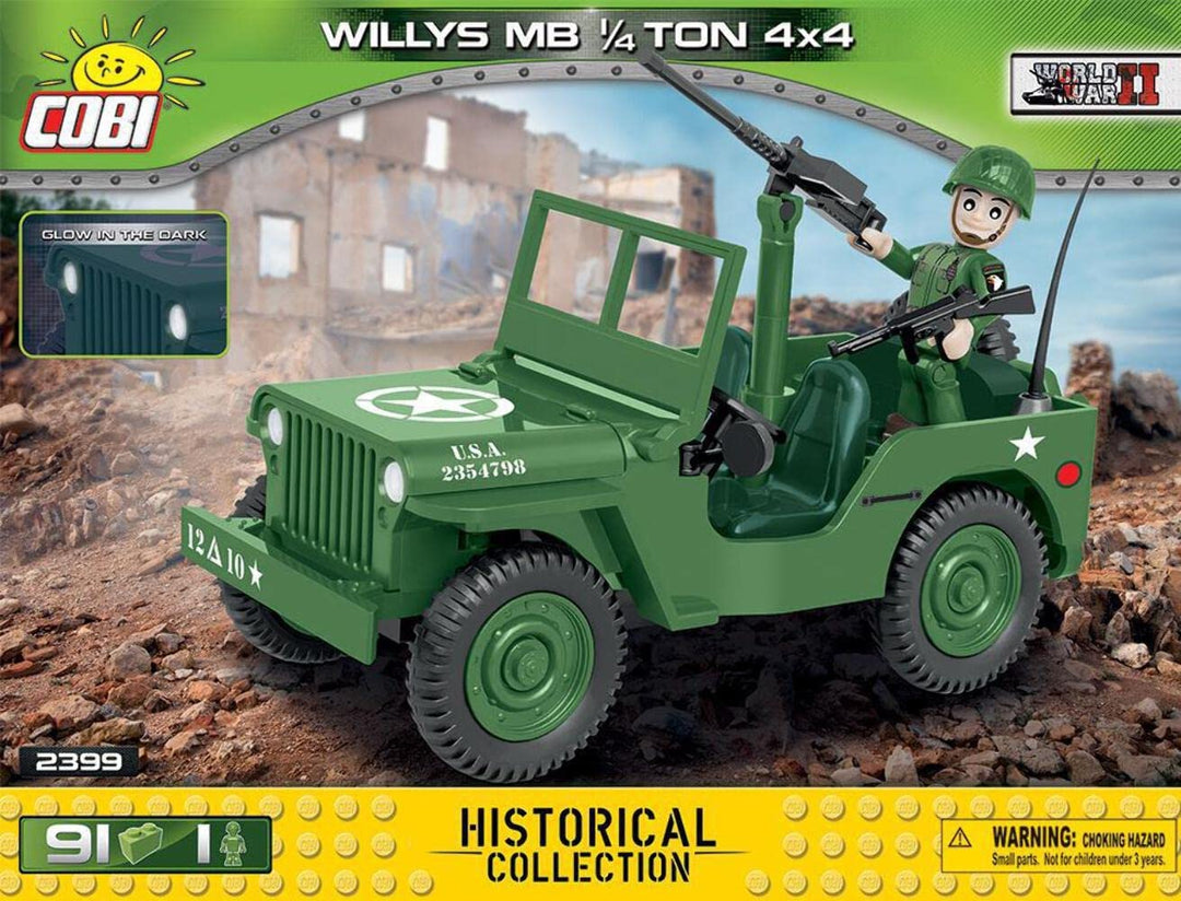 Cobi COB02399 Small US Army Truck 1/4 Ton (85pcs)