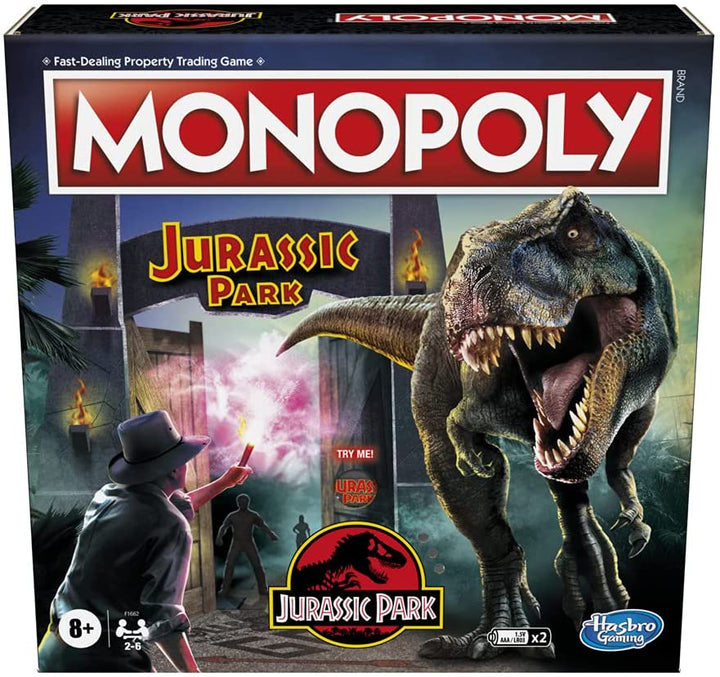 Monopoly Jurassic Park Edition Board Game for Children Aged 8 and Up