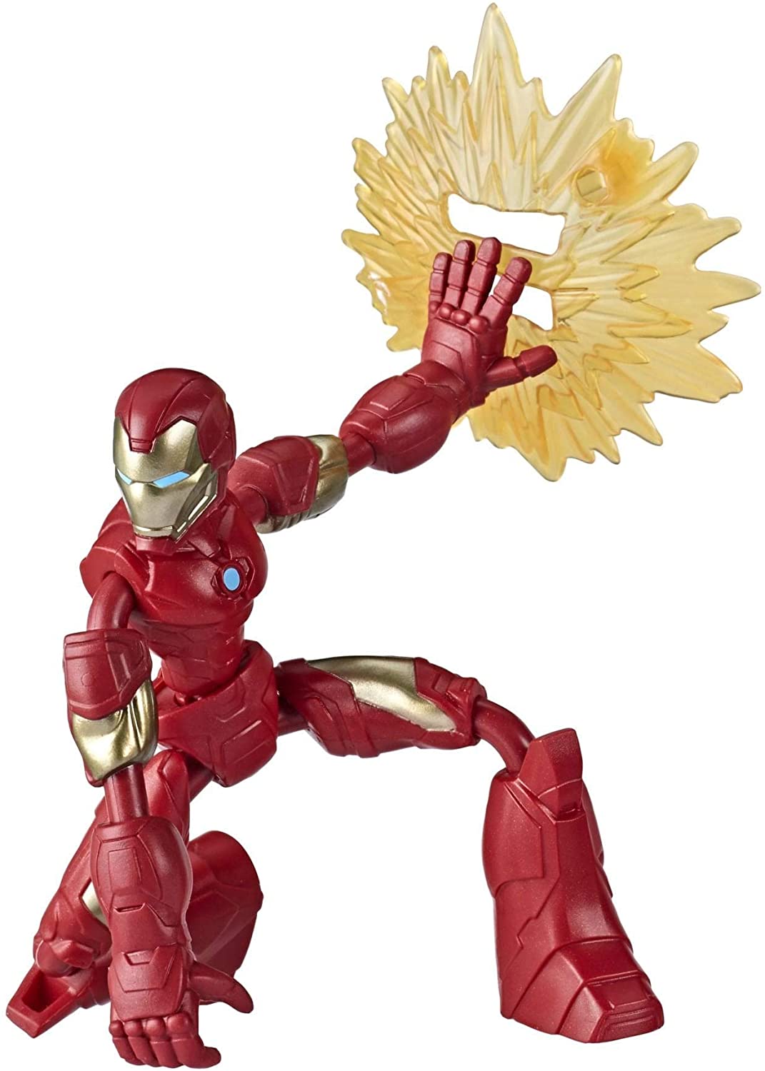 Marvel E7870 Avengers Bend and Flex Action Figura di Iron Man flessibile da 6 pollici