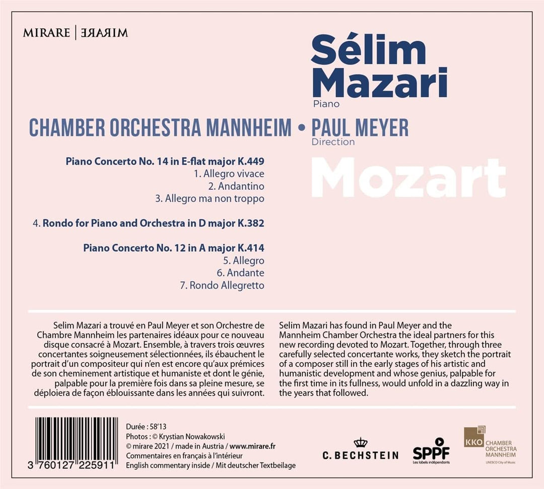 Mazari, Selim - Mozart: Piano Concertos Nos. 14 & 12 [Audio CD]