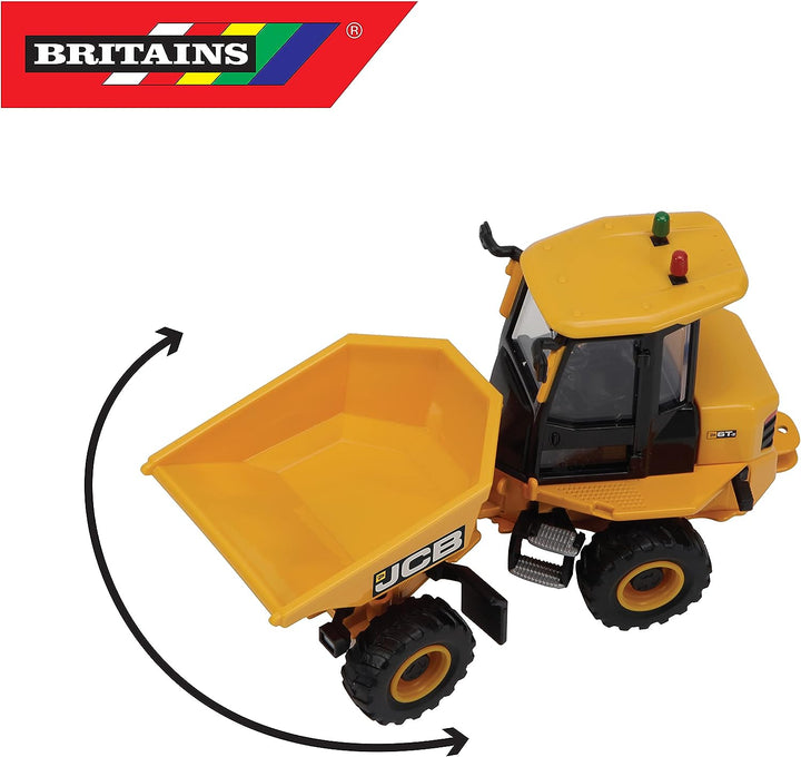 JCB Britains Farm Tomy Toys, Site Dumper, 1:32 JCB 6T-2 Truck - Collectable Tractor Toy - 1:32 Scale Farm Toys, Suitable for Collectors and Kids, 3 year plus