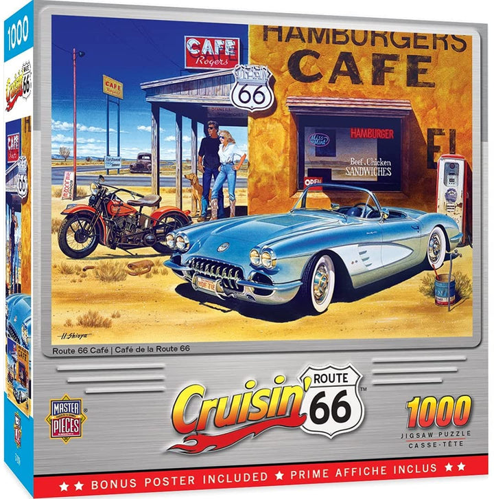 MasterPieces Route 66 Cafe Cruisin' Jigsaw Puzzle (1000-Piece)