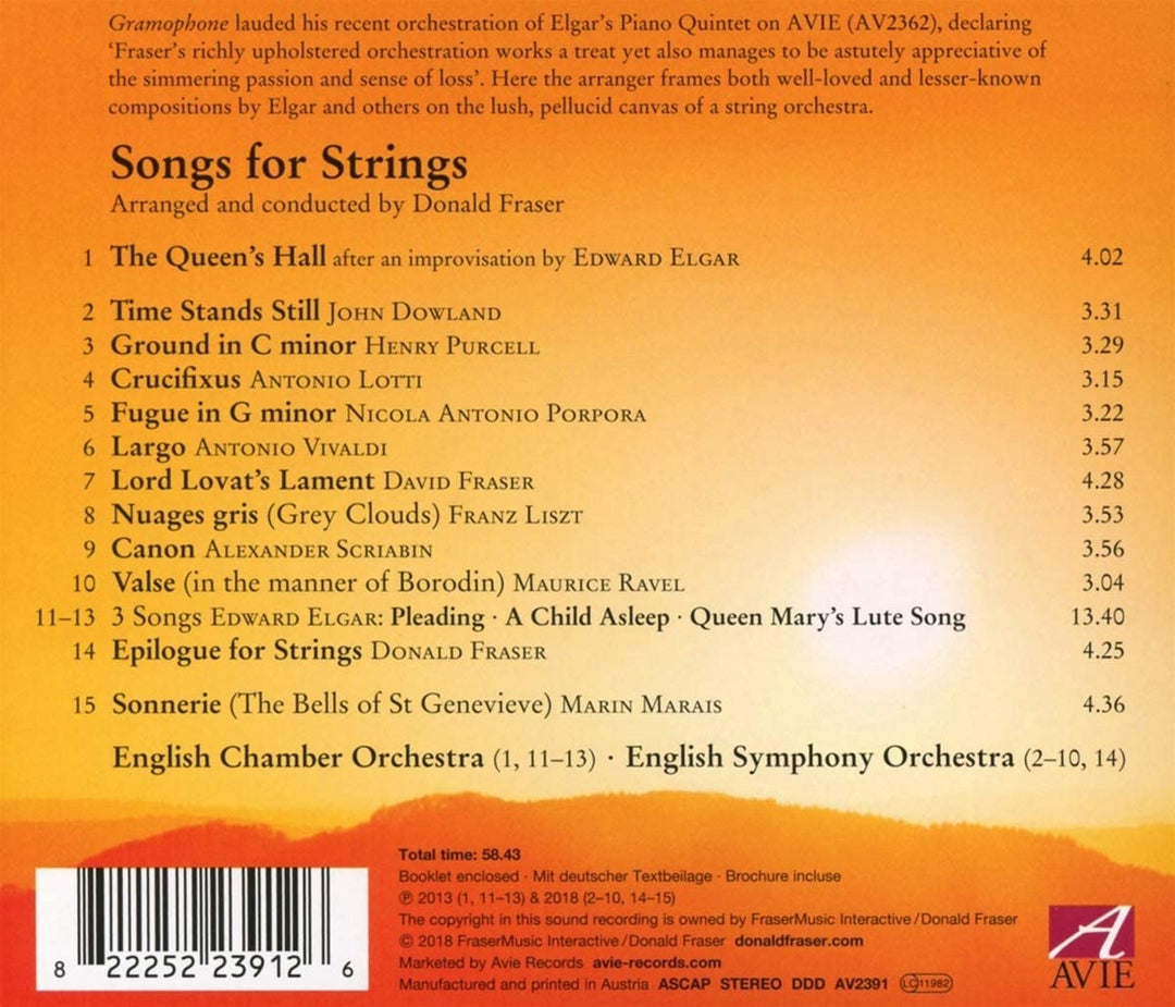 Songs For Strings [Audio CD]