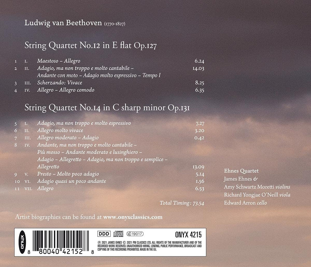 Beethoven: Streichquartett Nr. 12, Op. 127/... [Audio-CD]