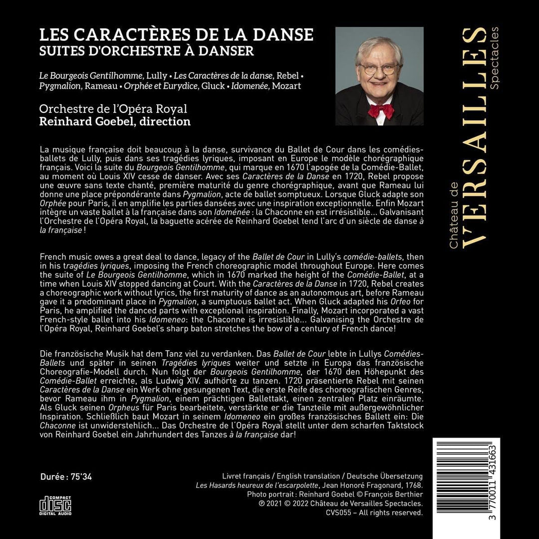 Les caractères de la danse. Du Bourgeois gentilhomme à Orphée [Audio CD]