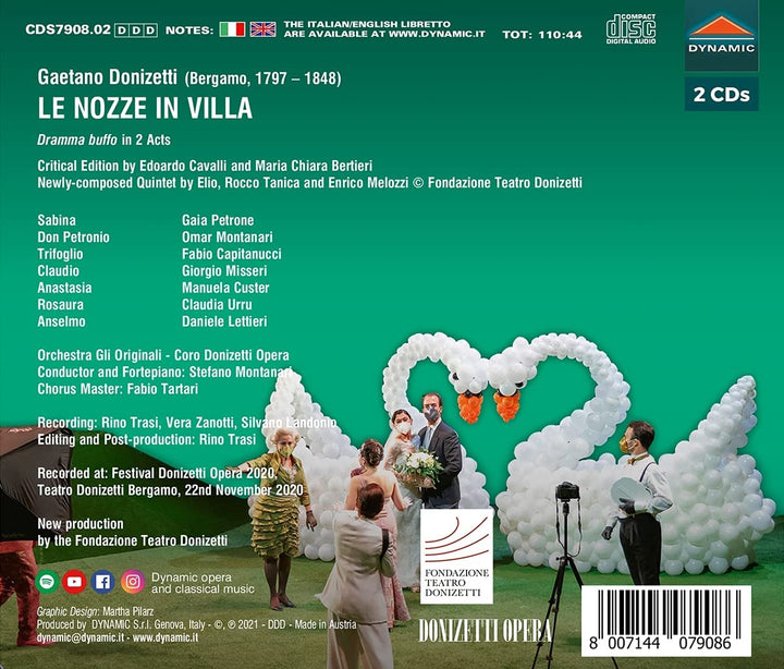 Donizetti: Le Nozze In Villa [Various] [Dynamic S7908] [Audio CD]