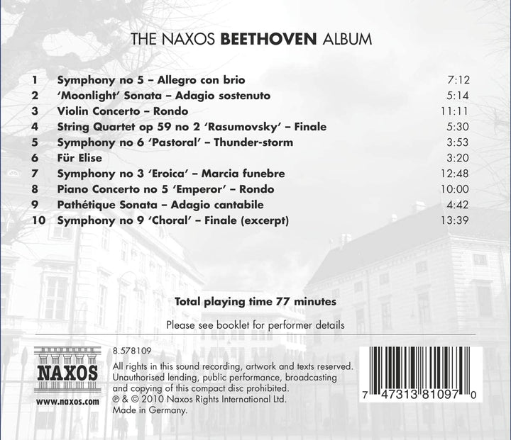 The Naxos Beethoven Album [Audio CD]