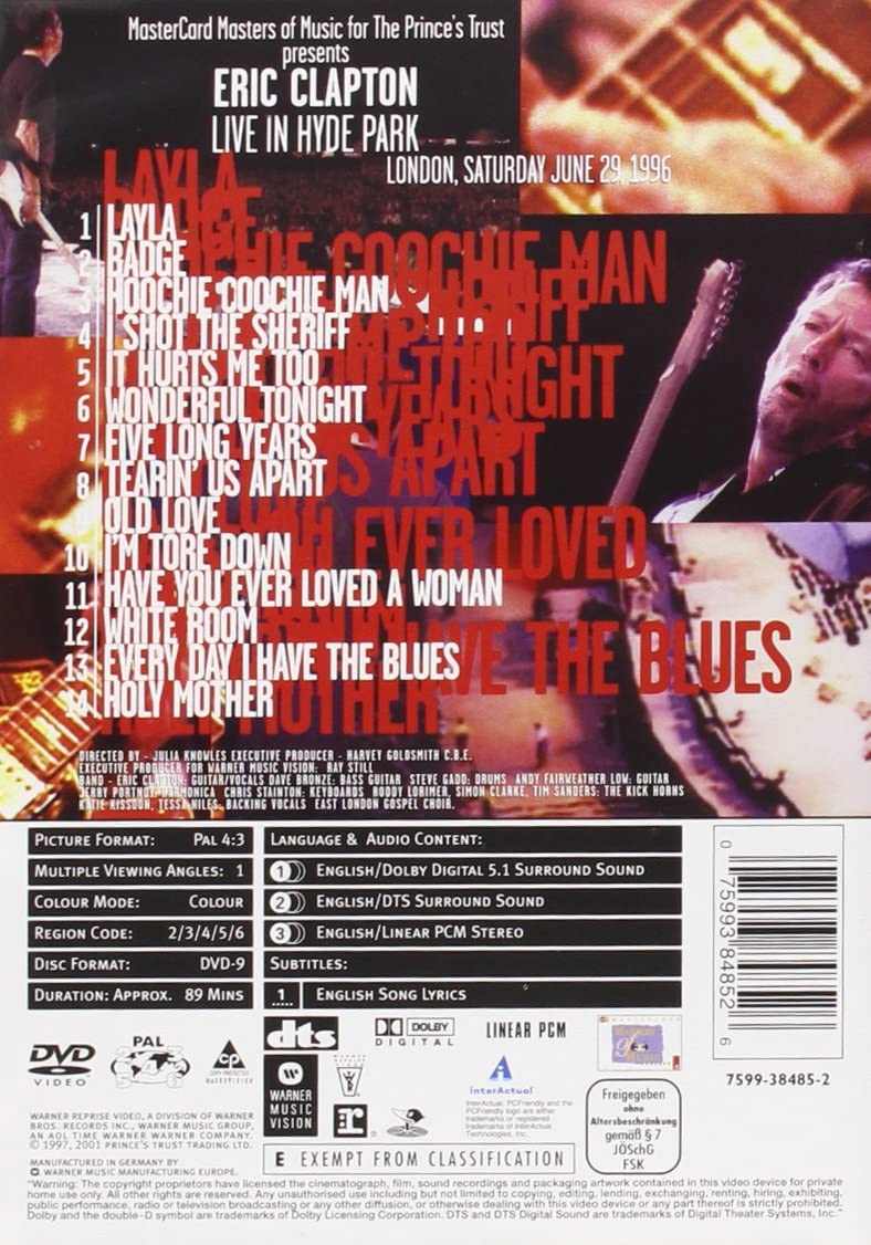 Live In Hyde Park (Amaray) [2001] - [DVD]