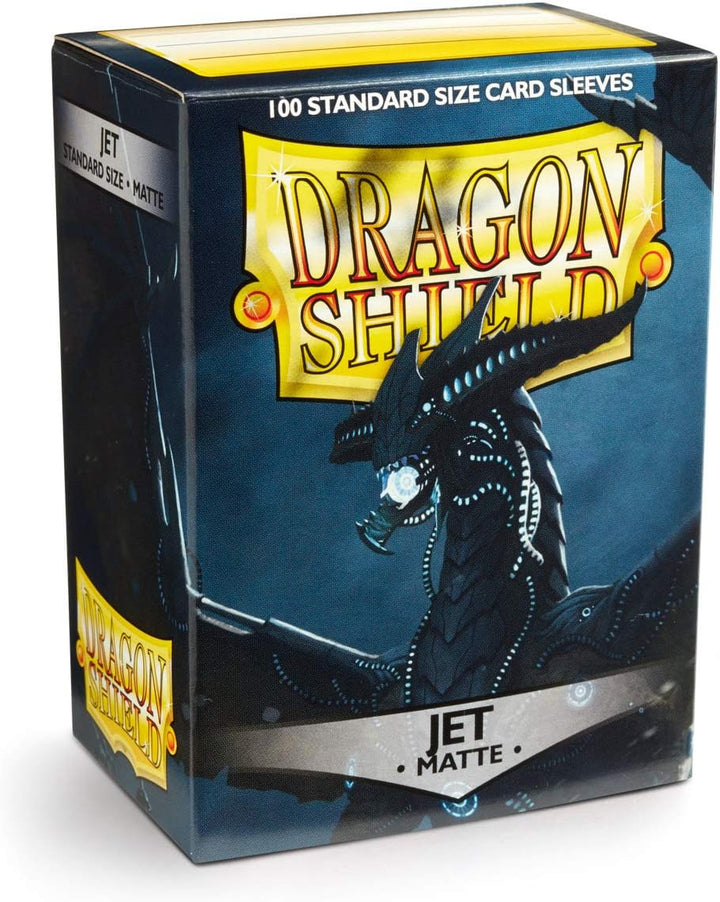 Arcane Tinmen ART11024 Sleeves: Dragon Shield Matte Jet (100) Standard Size 100pk-Jet