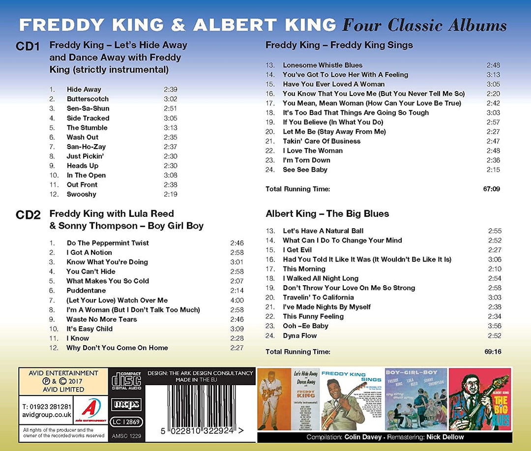 Four Classic Albums (Let's Hide Away And Dance Away With Freddy King / Freddy King Sings / Boy Girl Boy /The Big Blues) [Audio CD]