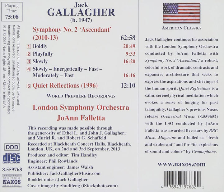 Gallagher: Symphony No. 2 [JoAnn Falletta, London Symphony Orchestra ] [NAXOS: 8559768] - London Symphony Orchestra [Audio CD]