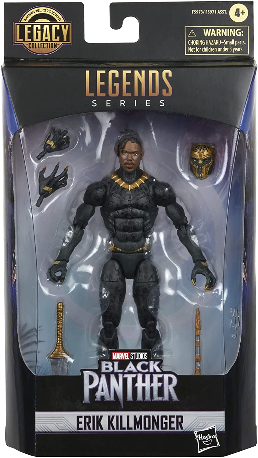 Hasbro F59735X0 Marvel Legends Series Black Panther Legacy, 6-inch Killmonger Co