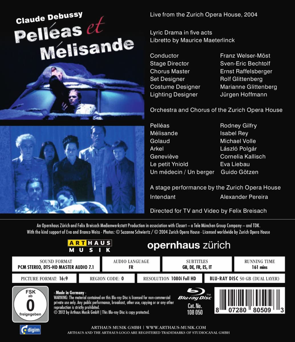 Pelleas Et Melisande [2012] [ Blu-ray]