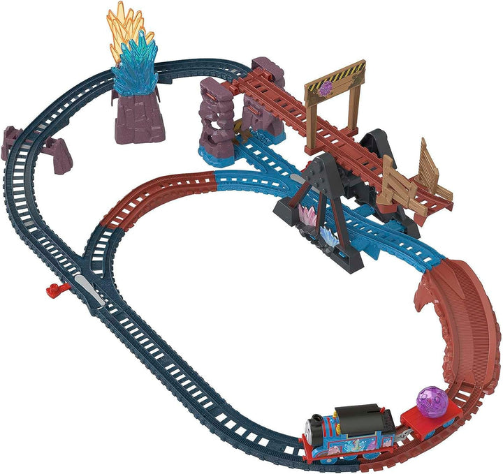 Fisher-Price Thomas and Friends Spielzeugeisenbahn-Set mit motorisierter Thomas-Eisenbahn und Ti