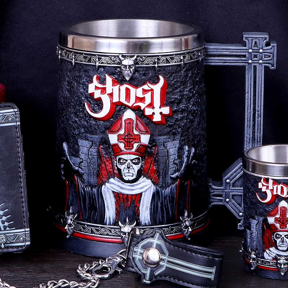Nemesis Now - Ghost Papa Emeritus III Summons Red Tankard Resin Mug