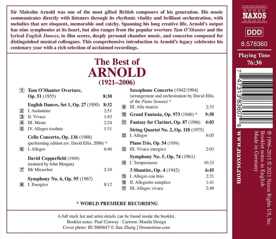 The Best Of Arnold [Various] [Naxos: 8578360] [Audio CD]