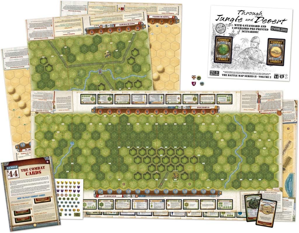 Days of Wonder DOW730026 Through Jungle and Desert Vol. 2: Memoir 44 Expansion, Multicoloured