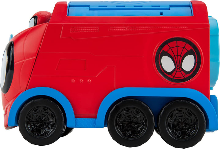 SPIDEY AND FRIENDS SNF0081 Web Spinning HAULER-8-Inch 3-in-1 Transforming Vehicl